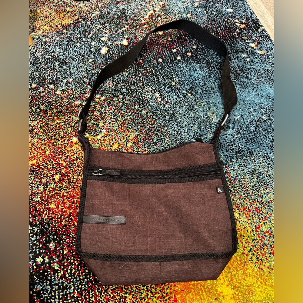 Small brown shoulder bag